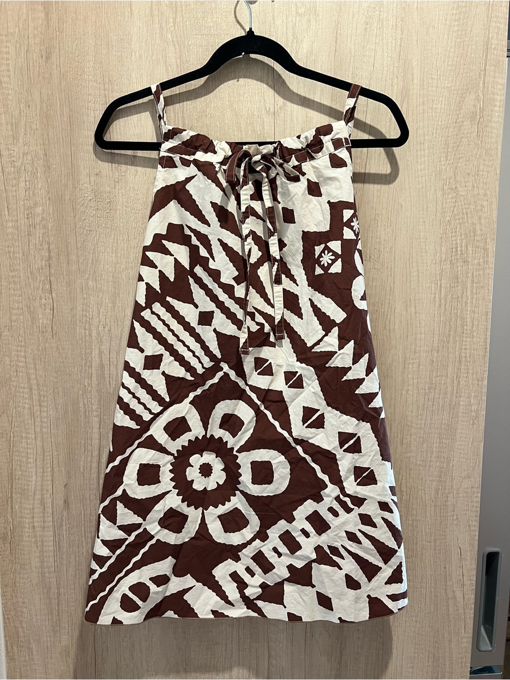BDG Brown and White Printed Mini Dress
